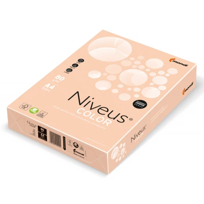 Бумага Mondi Niveus COLOR Pastel salmon A4, 80g, 500sh (A4.80.NVP.SA24.500) - Фото 1 Бумага Mondi Niveus COLOR Pastel salmon A4, 80g, 500sh (A4.80.NVP.SA24.500) - изображение 1