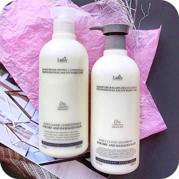 Шампунь увлажняющий оздоравливающий для поврежденных волос La'dor Moisture Balancing Shampoo 530 мл - изображение 2