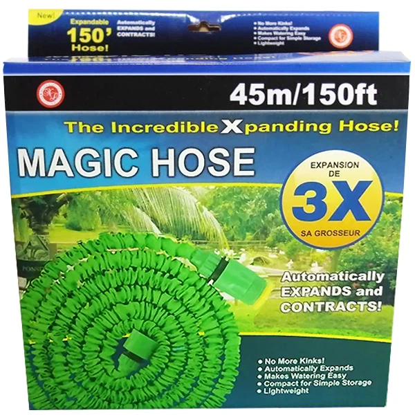 Шланг Magic Hose саморастягивающийся с водным распылителем 7 режимов 45м Зелёный (МНG-45) - изображение 5