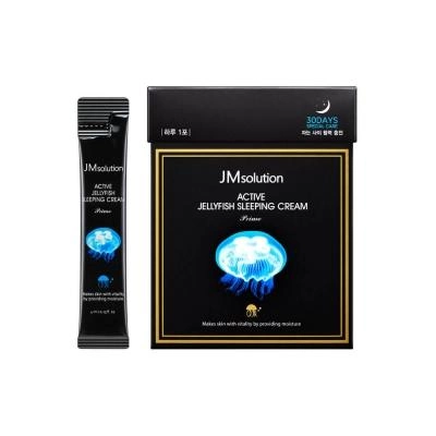 Ночная маска для лица с экстрактом медузы JMsolution Active Jellyfish Sleeping Cream Prime 4 мл 