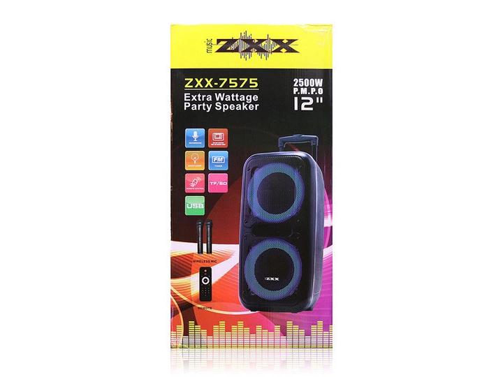 Акустическая переносная колонка ZXX-7575/8163 аккумуляторная с