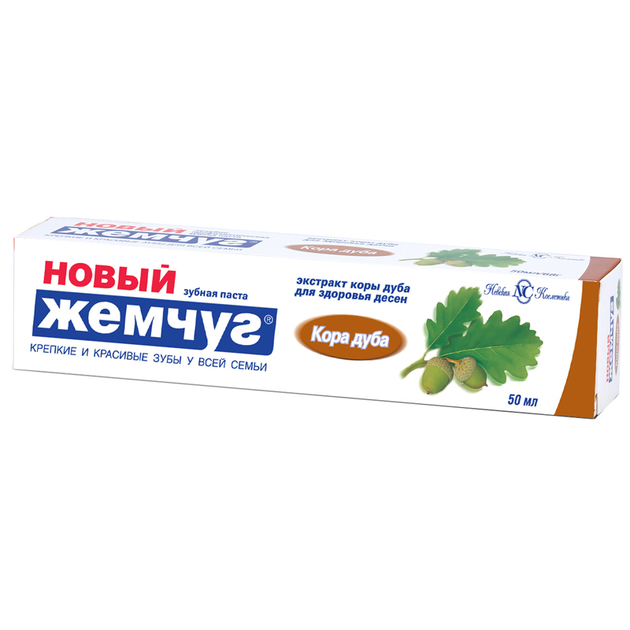 Зубная паста «Новый Жемчуг Кора дуба», 50 мл (4600697174266) – купить ...