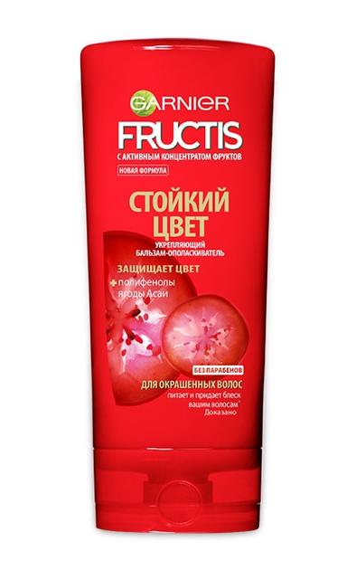 Бальзам-ополаскиватель Garnier Fructis Годжи Стойкий цвет Для окрашенных или мелированных волос 200 мл (3600542142816) 