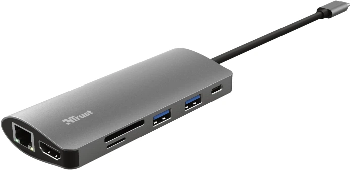 Багатопортовий адаптер Trust Dalyx 7-in-1 USB-C Adapter (23775) (955555901129302) - Уцінка - зображення 2