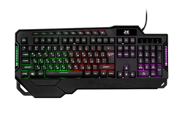Клавіатура ігрова 2E GAMING KG340 LED USB Black Ukr - изображение 1