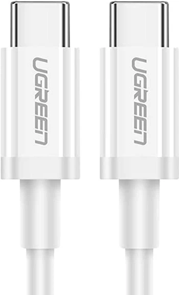Kabel Ugreen US264 USB Type-C to USB Type-C 60 W ABS Cover 3 A 2 m White (6957303865208) - obraz 2