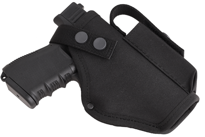 Кобура для Retay G-17, Glock-17 Глок-17 поясная с чехлом подсумком для магазина (oxford 600d, чёрная)97406 - зображення 1