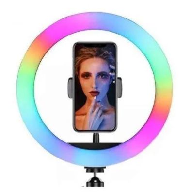 Кольцевая лампа разноцветная MJ26 RGB LED RinG на 26см без штатива (YС1210) - изображение 3