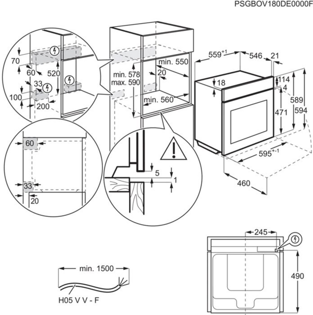 Духова шафа електрична AEG BPK748380B - зображення 7