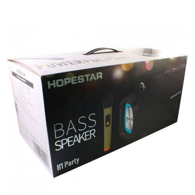 Портативная Bluetooth колонка Hopestar H1 Party с микрофоном и блоком питания Камуфляж - изображение 5