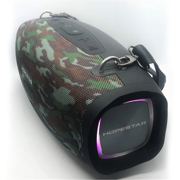 Портативная Bluetooth колонка Hopestar H1 Party с микрофоном и блоком питания Камуфляж - изображение 7