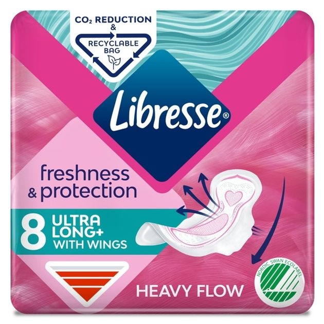 Гігієнічні прокладки Libresse Ultra Long + 8 шт - зображення 1