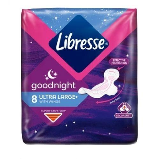 Гігієнічні прокладки Libresse Ultra Goodnight Large+ 8 шт - зображення 1