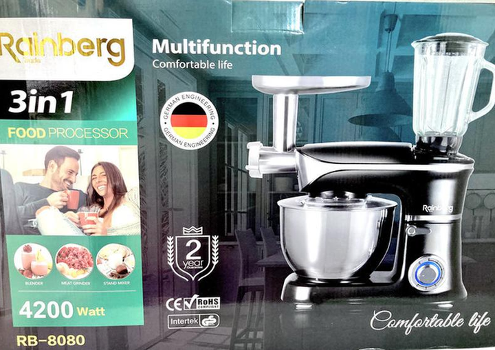Кухонный комбайн 3 в 1 Rainberg RB 8080 2200 Вт - изображение 5