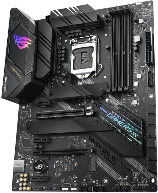 Материнська плата Asus ROG Strix B460-F Gaming (s1200, Intel B460, PCI-Ex16) - зображення 2