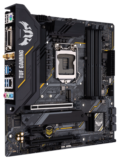 Материнская плата Asus TUF Gaming B460M-Plus (Wi-Fi) (s1200, Intel B460, PCI-Ex16) - Фото 2 Материнская плата Asus TUF Gaming B460M-Plus (Wi-Fi) (s1200, Intel B460, PCI-Ex16) - изображение 2