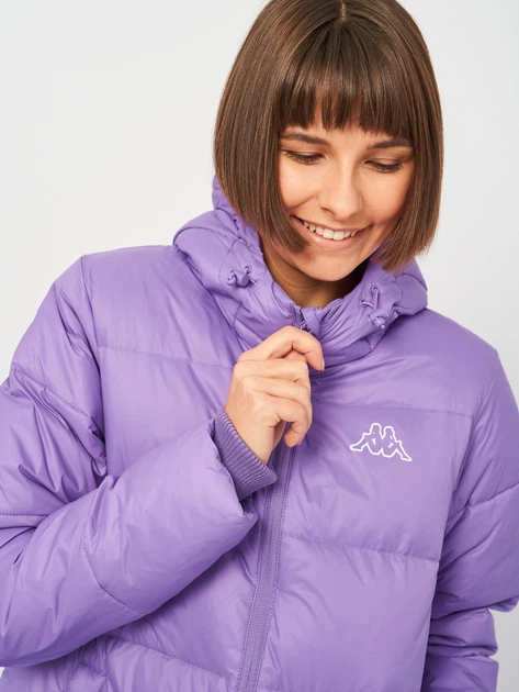 Пуховик зимний длинный женский Kappa 110673-V1 48 Фиолетовый