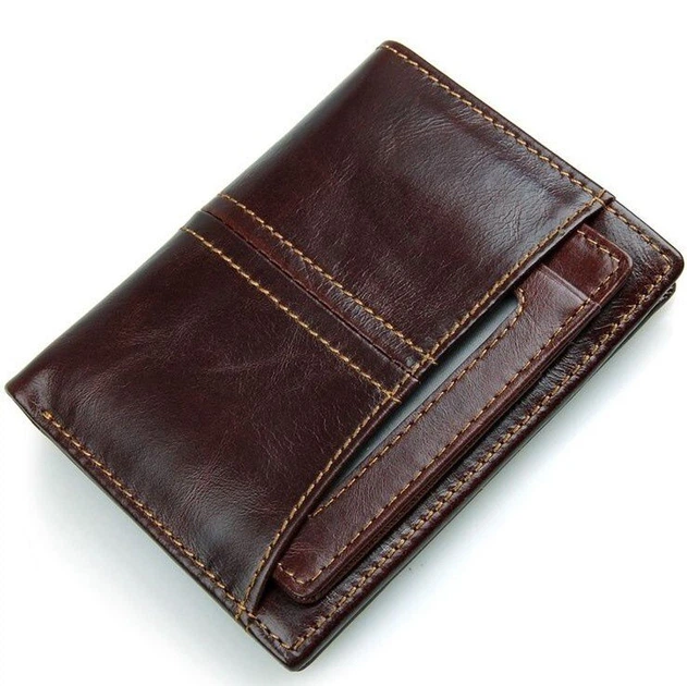 Кошелек из натуральной кожи Vintage 14373 Темно-коричневый - Фото 1 Кошелек из натуральной кожи Vintage 14373 Темно-коричневый - изображение 1