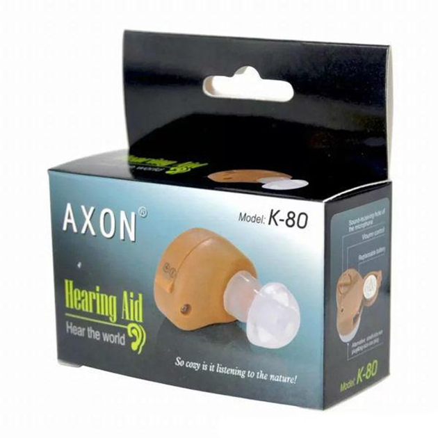 Слуховой аппарат, усилитель звука AXON K-80 Hearing Aid - изображение 1