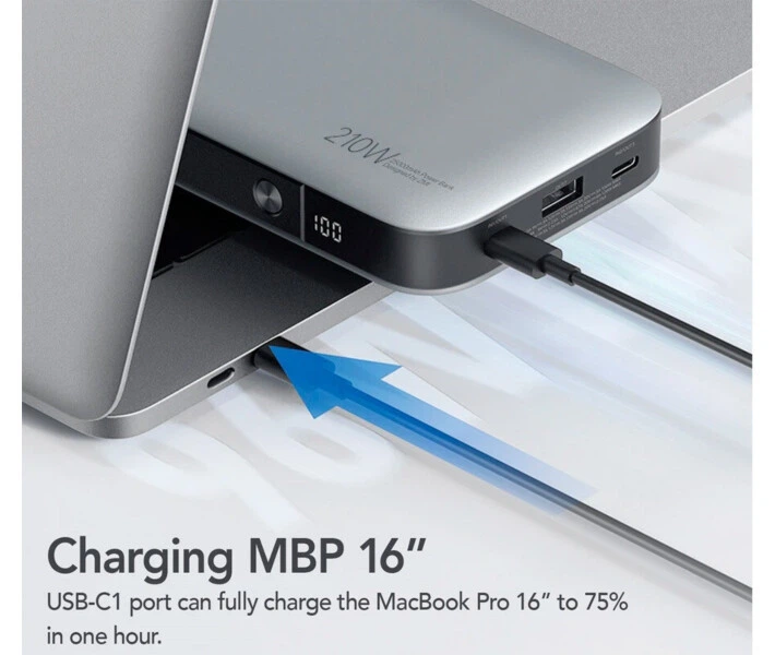 Портативна батарея ZMI PowerPack No.20 LCD 25000mAh 210W QC3.0