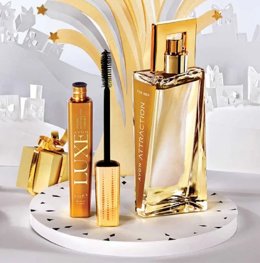 Подарунковий жіночий набір Avon Парфмерная вода Attraction 50мл + Туш для вій Luxe Avon - зображення 2