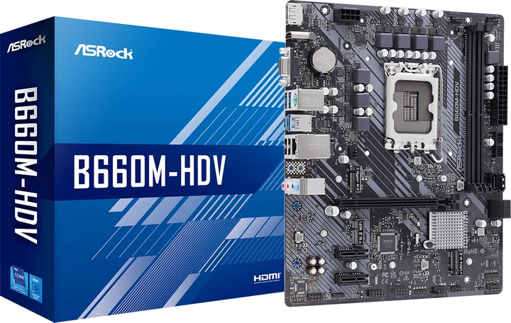 Материнська плата ASRock B660M-HDV (s1700, Intel B660, PCI-Ex16) - Фото 5 Материнська плата ASRock B660M-HDV (s1700, Intel B660, PCI-Ex16) - зображення 5
