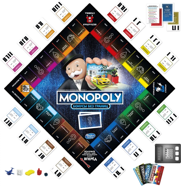 Gra planszowa Hasbro Monopoly Bonusy bez granic (edycja rosyjska) (5010993703036) - obraz 5