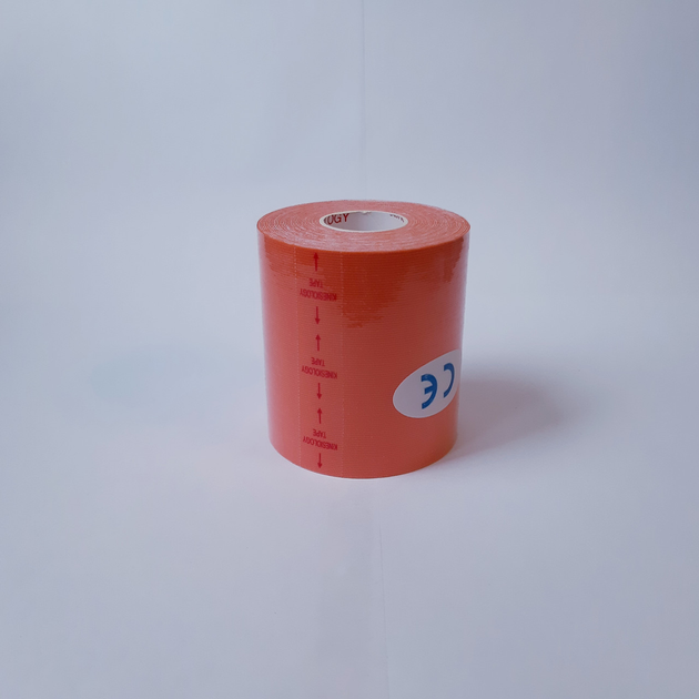 Кинезио тейп Kinesiology Tape 7,5см х 5м оранжевый - изображение 1