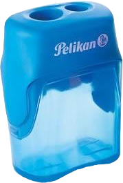 Точилка Pelikan V-Blade Blue с контейнером 2 отверстия Синяя (4012700700247) - изображение 2