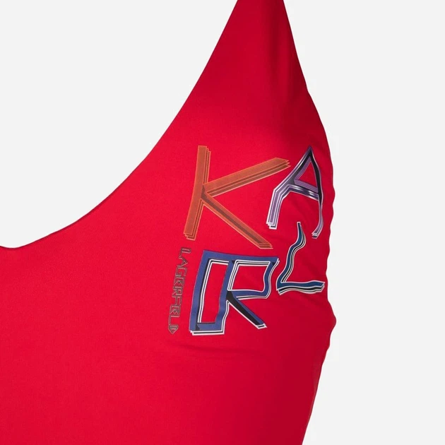 Суцільний купальник жіночий Karl Lagerfeld KL21WOP04 L Червоний (8051884141251) - зображення 6