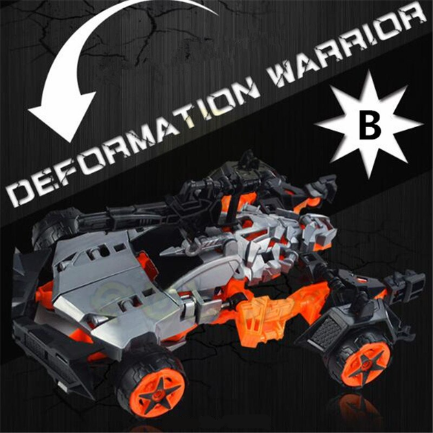 Конструктор робот трансформер "Deformation Warrior: Grenade" 28 см Оранжевый - изображение 7