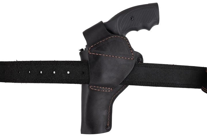 Кобура Beneks для Револьвер 4 поясная формованная Кожа Черная - изображение 4