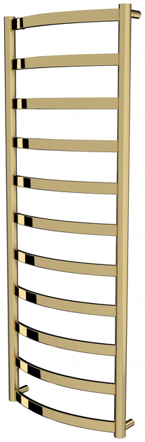 Золотой полотенцесушитель Maxima 11 лесенка 1150x432, gold – фото ...