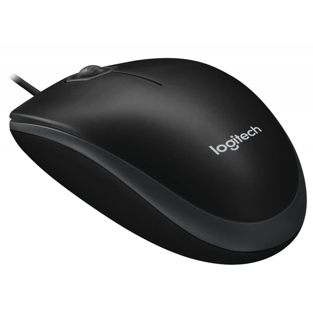 Провідна мишка Logitech B100 USB 3кн 800 dpi Black (910-003357) - Фото 4 Провідна мишка Logitech B100 USB 3кн 800 dpi Black (910-003357) - зображення 4
