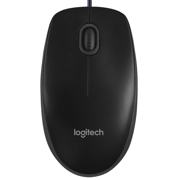 Провідна мишка Logitech B100 USB 3кн 800 dpi Black (910-003357) - Фото 1 Провідна мишка Logitech B100 USB 3кн 800 dpi Black (910-003357) - зображення 1