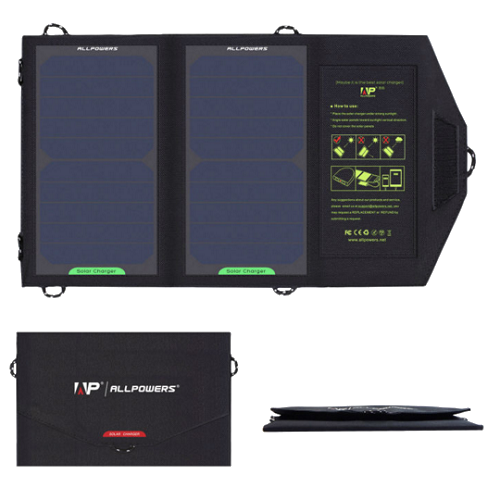 Портативна сонячна панель Allpowers 10W - зображення 11