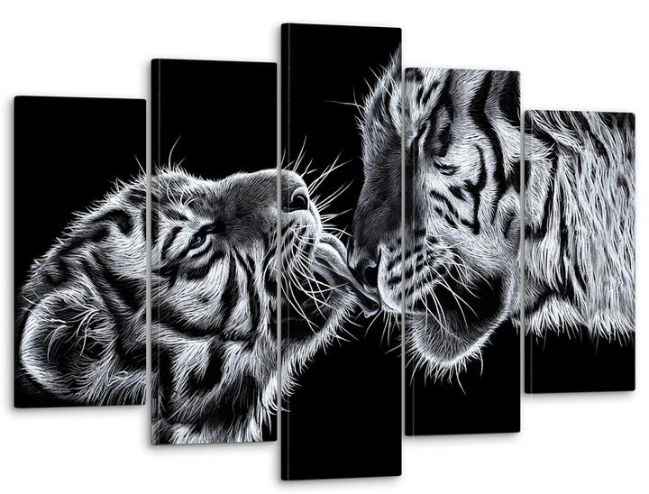 Идеи черно-белого тигра