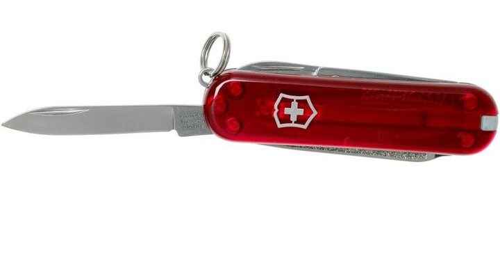 Ніж Victorinox СLASSIC SD напівпрозорий червоний 0.6223.T (Vx06223.T) - изображение 1