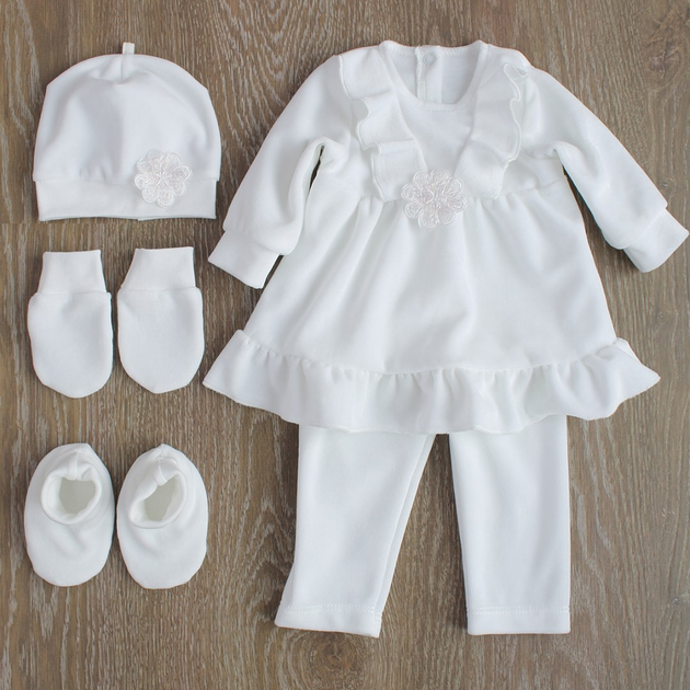 Велюровый костюм для девочки 68 см молочный от продавца: Timmy Kids – в ...