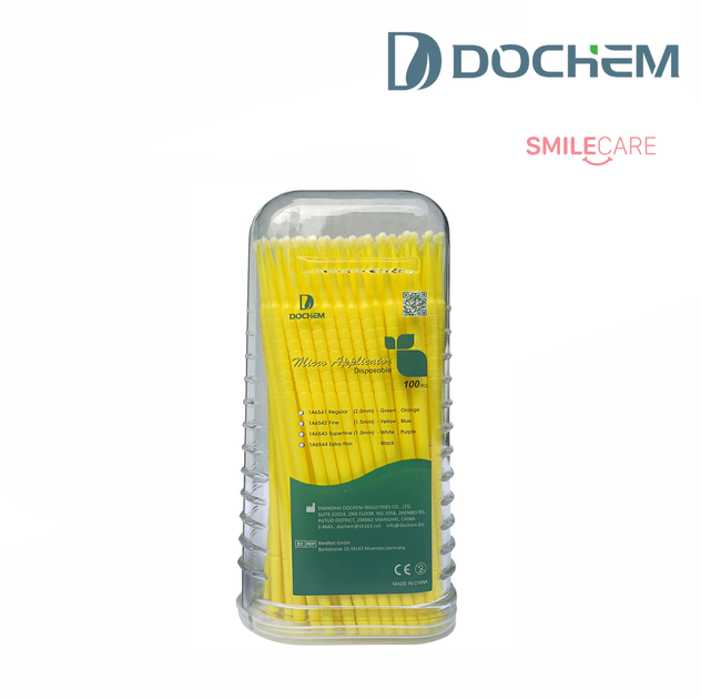 Мікроаплікатори Dochem тонкі 1.5 мм 100 шт - зображення 1
