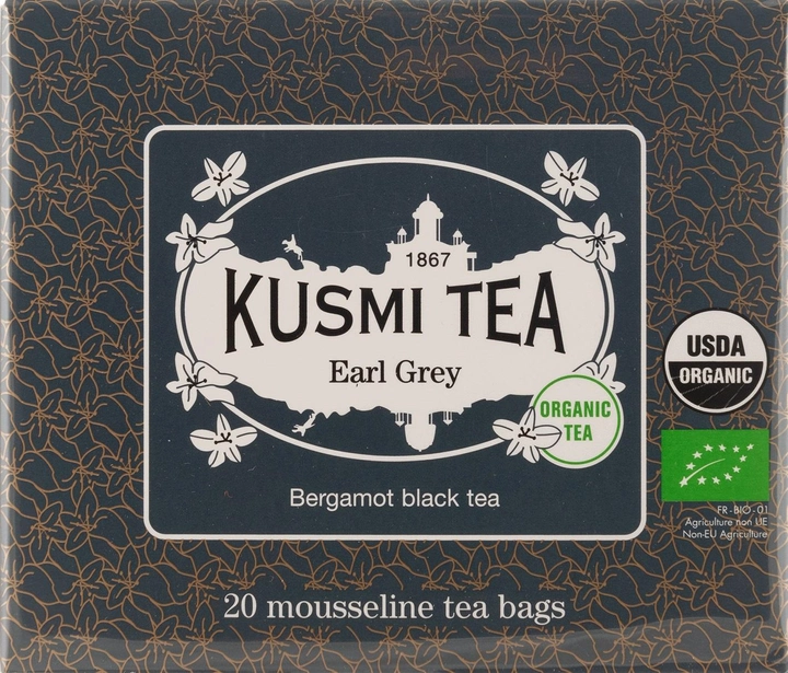 Акция на Чай чорний Kusmi Tea Earl Grey органічний 20 пакетиків х 2 г от Rozetka