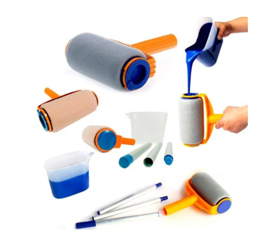 Валик для покраски Painter Roll Facil экономичный, с встроенным баком-резервуаром для заливки краски и складной ручкой - Фото 2 Валик для покраски Painter Roll Facil экономичный, с встроенным баком-резервуаром для заливки краски и складной ручкой - изображение 2