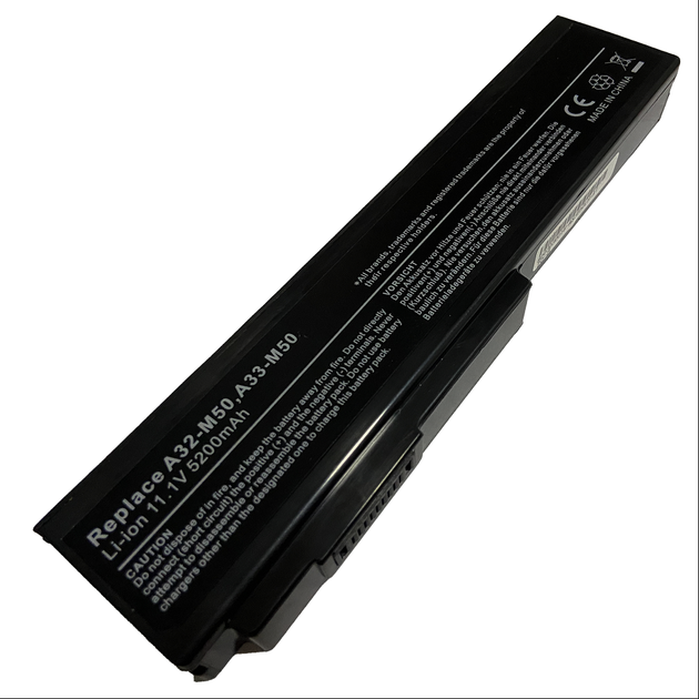 Акумуляторна батарея Asus A32-M50 (11.1V, 5200 mAh, Li-ion) для A33-M50 G50 G51 M50 M60 N53 N61 X55 - Фото 1 Акумуляторна батарея Asus A32-M50 (11.1V, 5200 mAh, Li-ion) для A33-M50 G50 G51 M50 M60 N53 N61 X55 - изображение 1