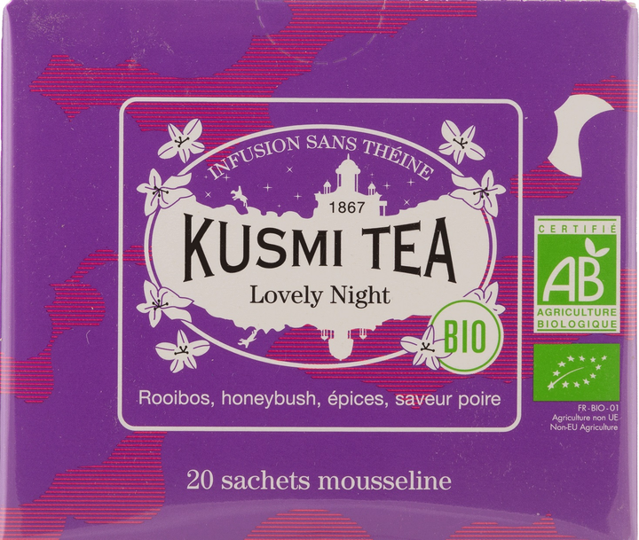 Акция на Чай трав'яний Kusmi Tea Lovely Night органічний 20 пакетиків х 2 г от Rozetka