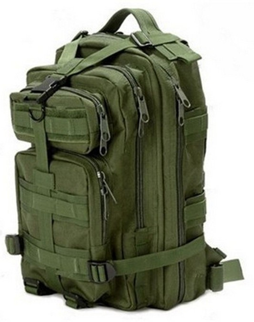 Рюкзак тактический военный 25 литров Зеленый - изображение 1