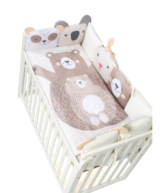 Постельный комплект в кроватку Baby Veres Zoo beige 6 единиц 216.23 - Фото 4 Постельный комплект в кроватку Baby Veres Zoo beige 6 единиц 216.23 - изображение 4