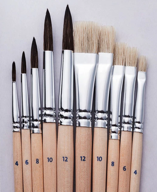 Zestaw pędzli do malowania Pelikan Big Set 10 szt. (4012700700407) - obraz 2