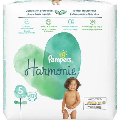 Підгузник Pampers Harmonie Junior Розмір 5 (11-16 кг) 24 шт (8006540156674) - зображення 2