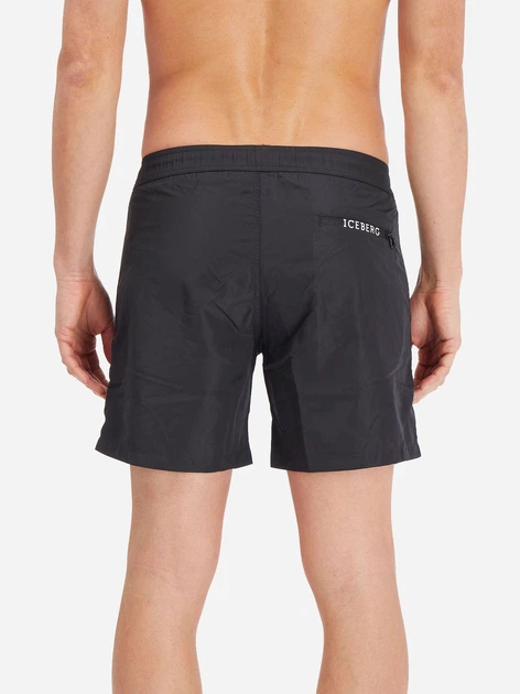 Шорти пляжні чоловічі Iceberg Medium Boardshort ICE1MBM06 L Чорні (8051884147178) - зображення 2