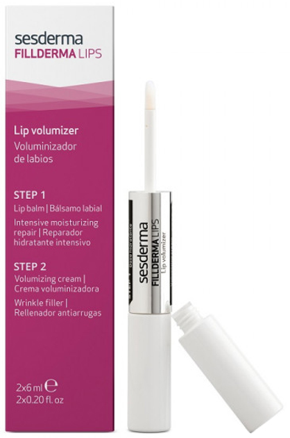 Акція на Система для збільшення об'єму губ Sesderma Fillderma Lip Volumizer бальзам 6 мл + крем-активатор 6 мл від Rozetka